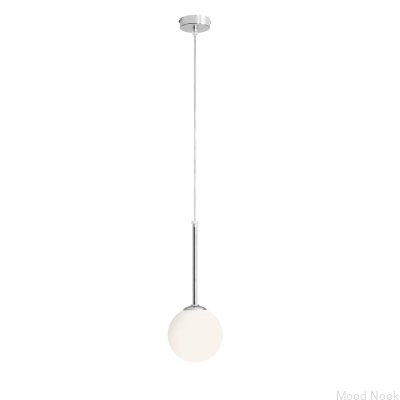 Suspension Bosso Mini 14 en métal argenté chromé