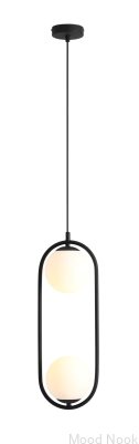 Lampa wisząca Riva 2 Metalowa Czarna