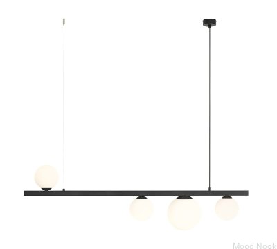Lampa wisząca Garda 4 Metalowa Czarna