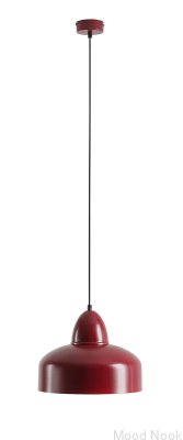 Lampa wisząca Como Metalowa Bordowa