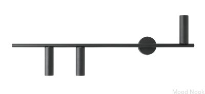Настенный светильник Trevo 3 Metal Black (слева)