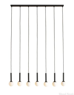 Lampa wisząca Riu 7 Metalowa Czarna
