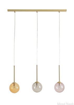 Lampe suspendue en laiton multicolore Bosso 3