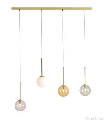 Suspension Bosso 4 en laiton multicolore