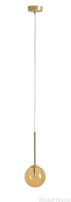 Suspension Bosso Mini 14 en laiton orange multicolore