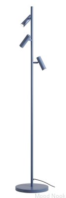 Lampa stojąca Trevo Metalowa Niebieska