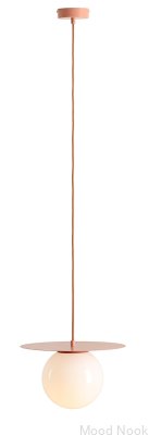 Lampe suspendue en métal corail Loop M