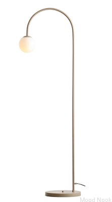 Lampa podłogowa Una Metalowa Beżowa