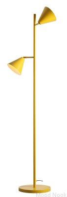 Golvlampa Form 2 Metall Senapsgrå