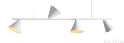 Lampa wisząca Form 4 Metalowa Biała