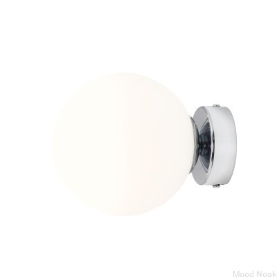 Kinkiet Ball S Metalowy Srebrny Chromowany