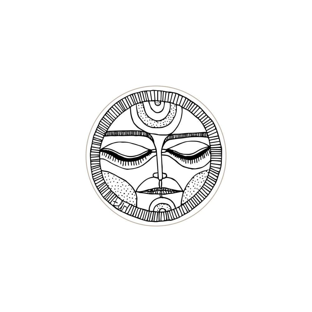 E_27-WH-A--Gałka-meblowa-Faces-Black&White-40-Drewniana-Dębowa-Emaliowana-Biała-(wzór A)-Dot-Manufacture-MoodNook_1