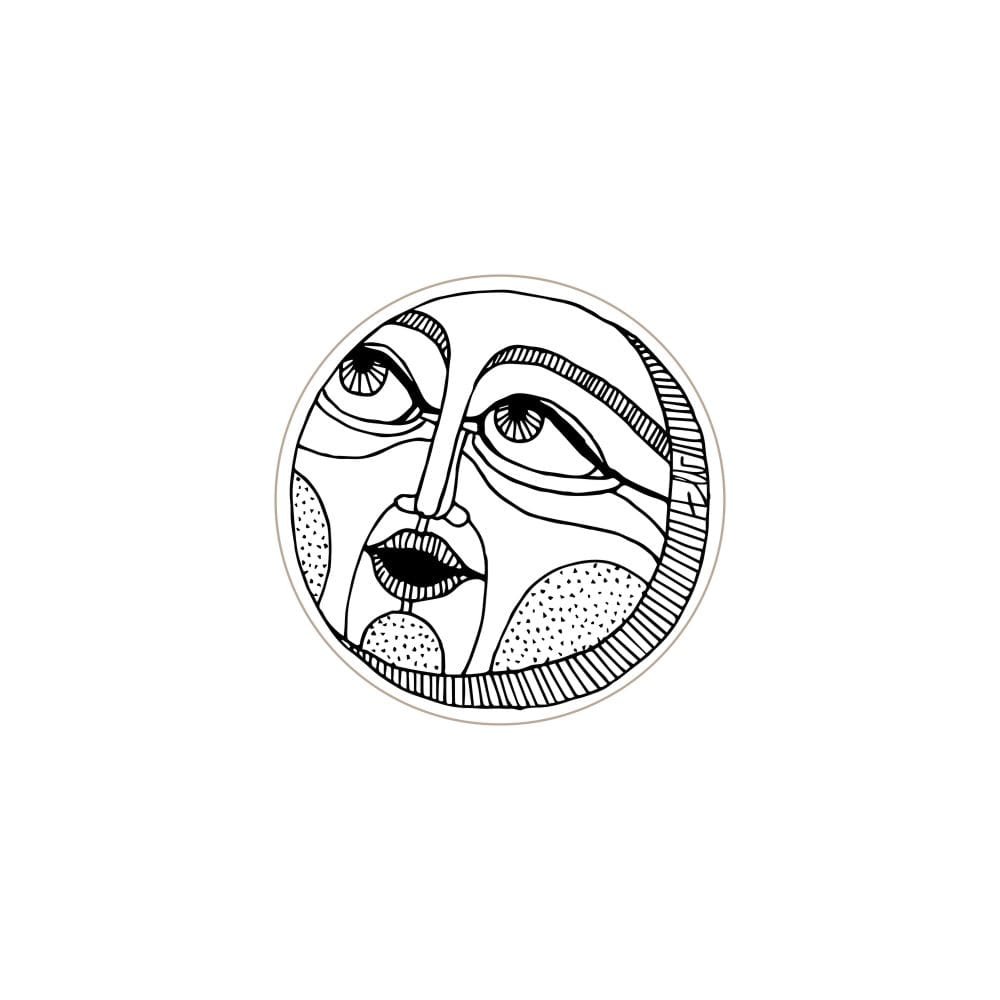 E_27-WH-B--Gałka-meblowa-Faces-Black&White-40-Drewniana-Dębowa-Emaliowana-Biała-(wzór B)-Dot-Manufacture-MoodNook_1