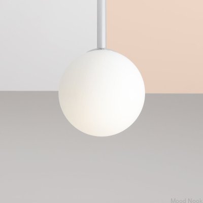 Plafon Pinne Short Metalowy Srebrny Chromowany