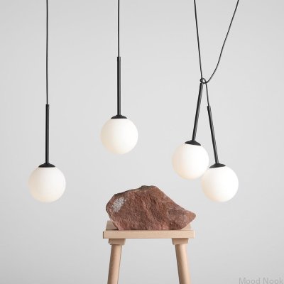 Lampa wisząca Bosso 4 Metalowa Czarna