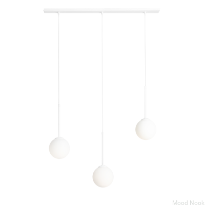 Suspension Bosso 3 en métal blanc