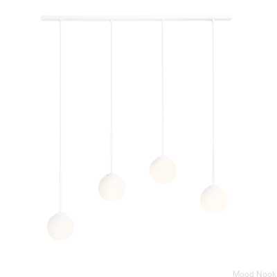 Suspension Bosso 4 en métal blanc