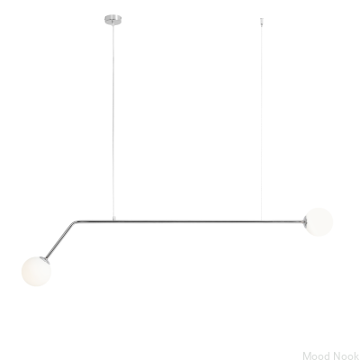 Lampa wisząca Pure Metalowa Srebrna Chromowana