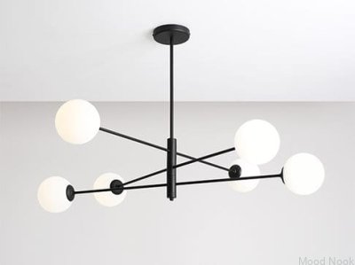 Plafon Homme 6 Metalowy Czarny