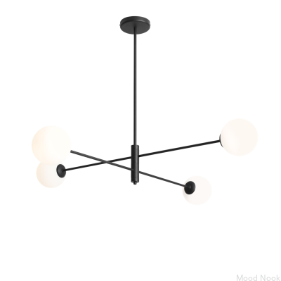 Plafon Homme 4 Metalowy Czarny