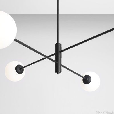 Plafon Homme 4 Metalowy Czarny