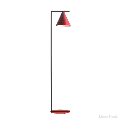 Golvlampa Form Metal Vinröd