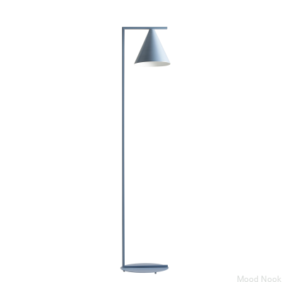 Golvlampa Form Metall Blå