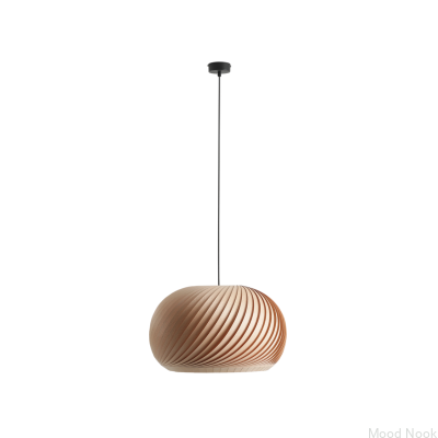 Lampa wisząca Nature Dark L Drewniana Bukowa