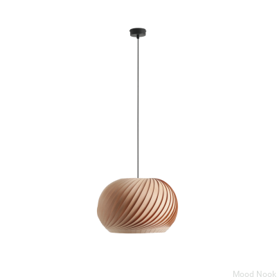 Lampa wisząca Nature Dark M Drewniana Bukowa
