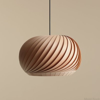 Lampa wisząca Nature Dark S Drewniana Bukowa