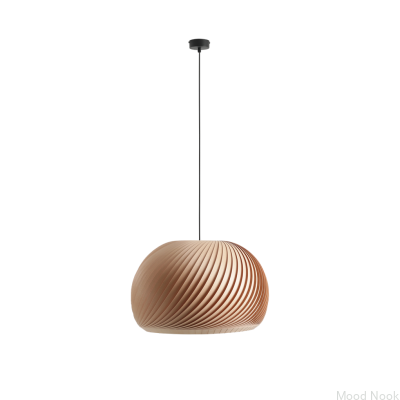 Lampa wisząca Nature Dark XL Drewniana Bukowa
