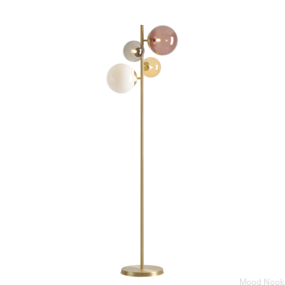 Lampa stojąca Bloom Multicolour Mosiężna