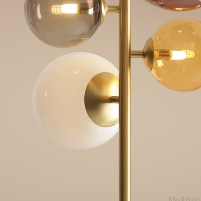 Lampa stojąca Bloom Multicolour Mosiężna