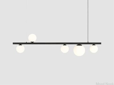 Lampa wisząca Garda 5 Metalowa Czarna