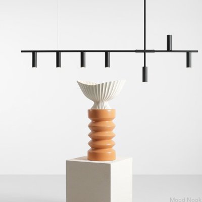 Lampa wisząca Trevo 7 Metalowa Czarna