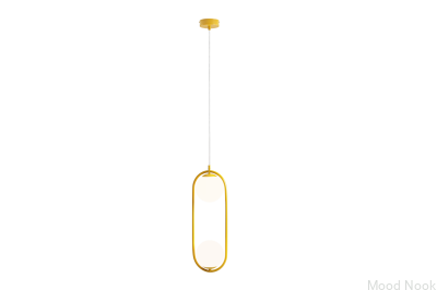 Lampa wisząca Riva 2 Metalowa Musztardowa