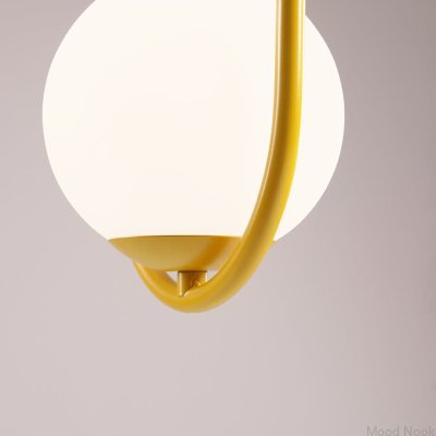 Lampa wisząca Riva 2 Metalowa Musztardowa