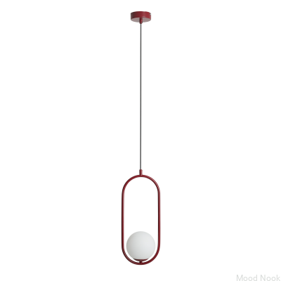 Lampa wisząca Riva Metalowa Bordowa