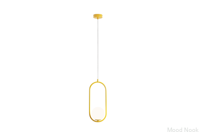 Lampa wisząca Riva Metalowa Musztardowa