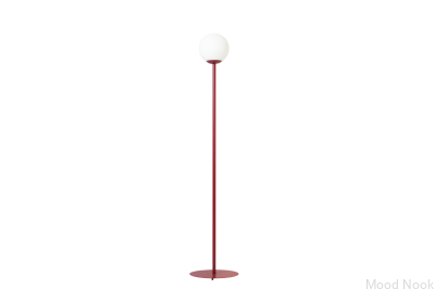 Lampa stojąca Pinne Metalowa Bordowa