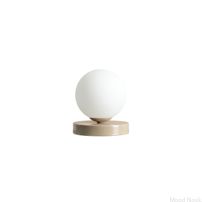Настольная лампа Ball S, металл, бежевый