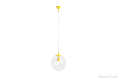 Lampa wisząca Globe Metalowa Musztardowa