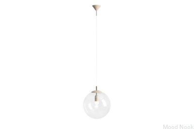 Lampa wisząca Globe Metalowa Beżowa