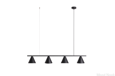 Lampa wisząca Form 4 Metalowa Czarna