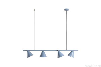 Lampa wisząca Form 4 Metalowa Niebieska