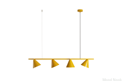 Lampa wisząca Form 4 Metalowa Musztardowa