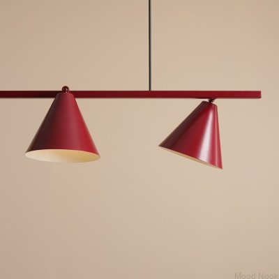 Lampa wisząca Form 4 Metalowa Bordowa