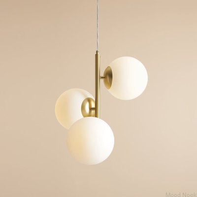 Lampa wisząca Fin 3 M Mosiężna