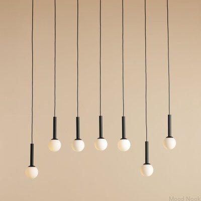 Lampa wisząca Riu 7 Metalowa Czarna