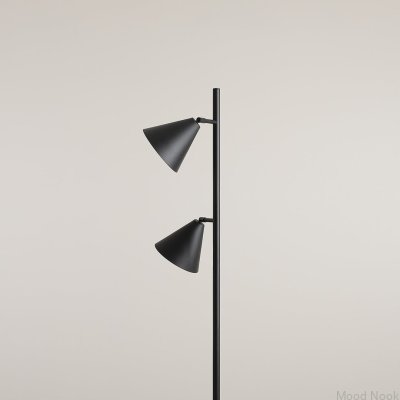 Lampa stojąca Form 2 Metalowa Czarna